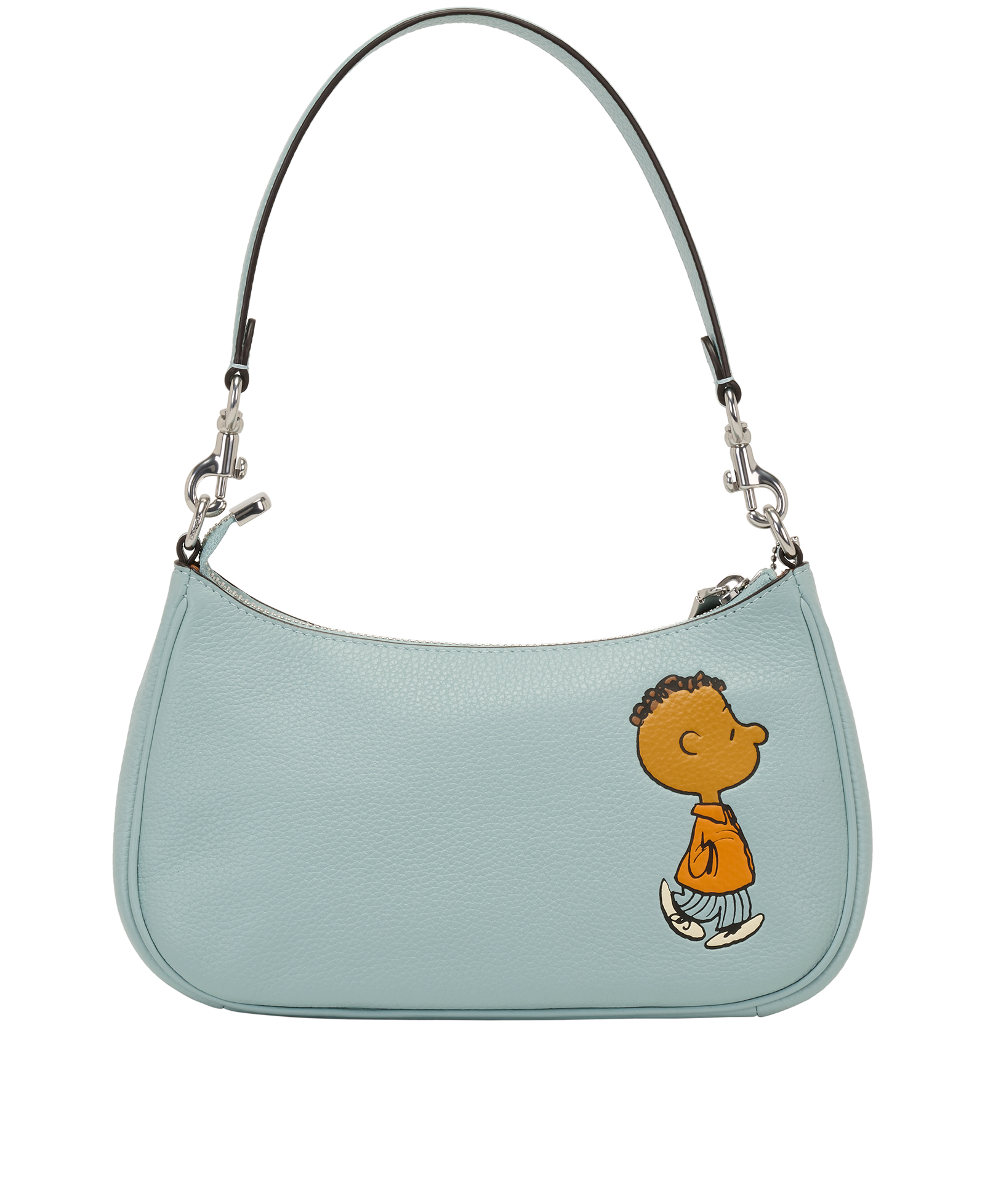 X Peanuts Teri Shoulder Bag, &pound;175, Handbags, Blue, Leather, Back view